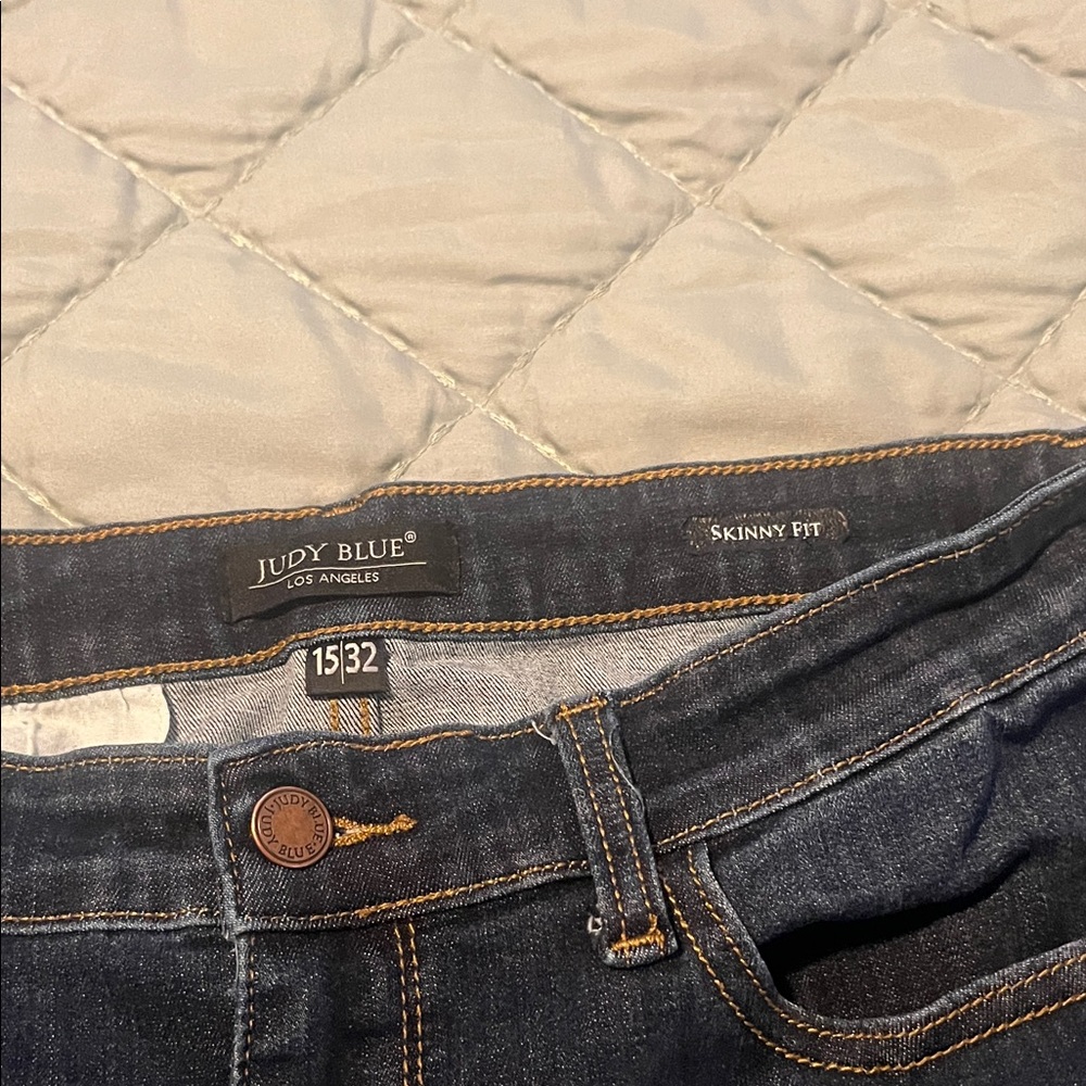 Judy Blue Dark Indigo Straight Leg Jeans - Picture 2 of 8